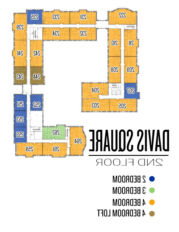 Davis Square Second Floor Plan